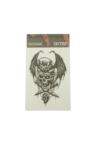 Yarasa - 796 - Tattoo - Ilkestor - Dövme Sticker-11928324-siyah