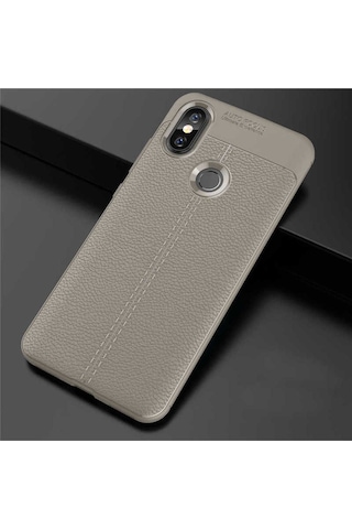 Xiaomi Mi A2 Lite Kılıf Zore Niss Silikon Kapak Gri