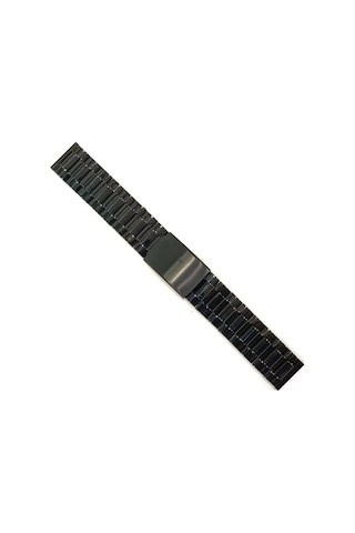 Siyah Renk Metal Bay Bayan Kol Saat Kordonu 20-26 Mm