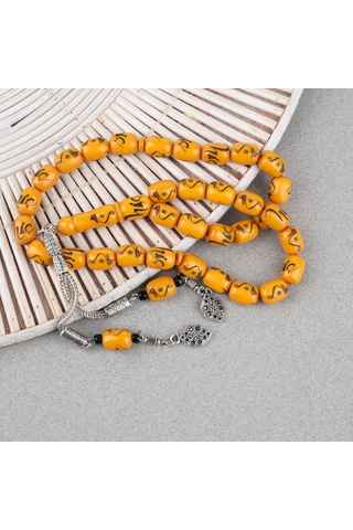 Katalin Hiç İşlemeli Kapsül 9x12mm Tesbih -turuncu