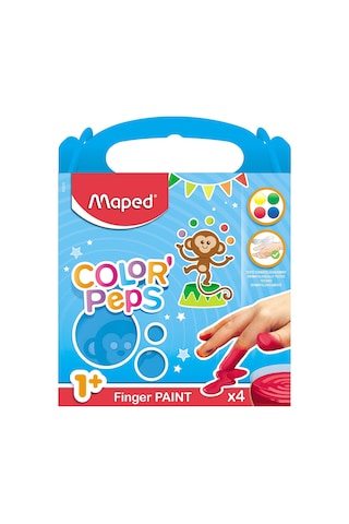Maped Colorpeps Parmak Boyası - 80Gr - 4'Lü