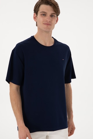 U.S. Polo Assn. Erkek Comfort Fit Bisiklet Yaka Lacivert Tişört 50307322-VR033