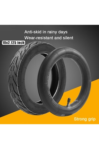 Ninebot F20 / F25 / F30 / F40 Elektrikli Scooter Tekerleği Şişirilmiş İç Tüp İçin 10 İnç Pe Lastik, Tip: İç Lastik