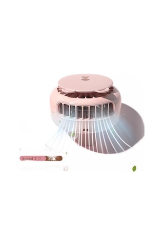 Taşınabilir Bladeless Usb Fan 3 Hız Doğal Rüzgar Sessiz Mini Yaz Usb El Fan İle Açık / Ofis Ipi İle Usb Gadgets C5nsj5 Pembe
