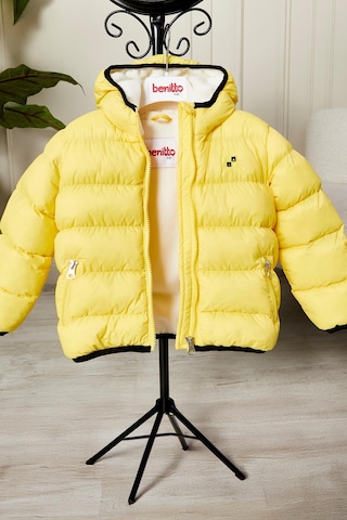 Benitto Kids Erkek Bebek Çocuk Mont 51282 Sarı