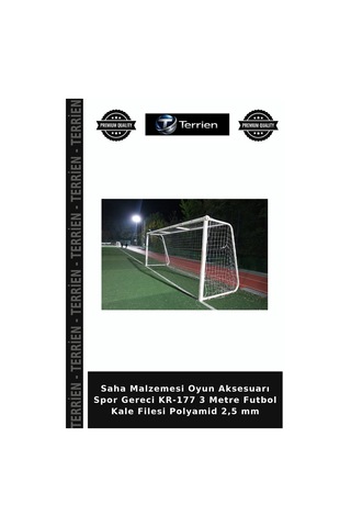 Saha Malzemesi Oyun Aksesuarı Spor Gereci Kr-177 3 Metre Futbol Kale Filesi Polyamid 2,5 Mm Belirtilmemiş