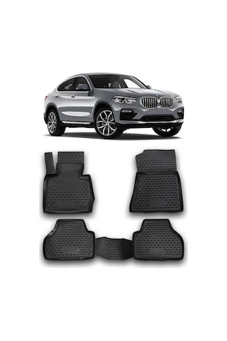 Bmw X4 F26 3D Havuzlu Paspas Bsg Siyah 2014 - 2018