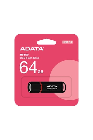 Adata Uv150-64gb Usb3.2 Gen1 Black Flash Bellek Kdo