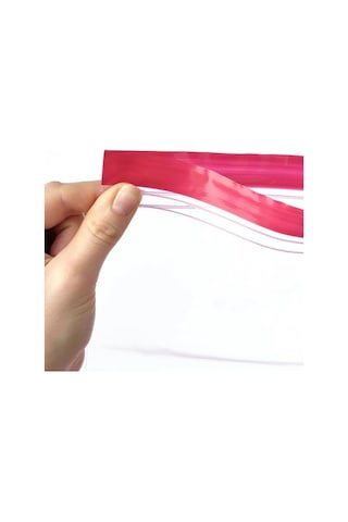 Ikea Istad Kilitli Buzdolabı Poşeti 50'li 25 X 24 Cm / 21 X 19 Cm Kırmızı Pembe