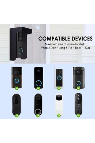 Pazly İçerik: Görsel Kapı Zilleri Ve Katılım Sistemleri İçin Güneş Korumalı Su Geçirmez Metal Kalkan 145x87x65mm