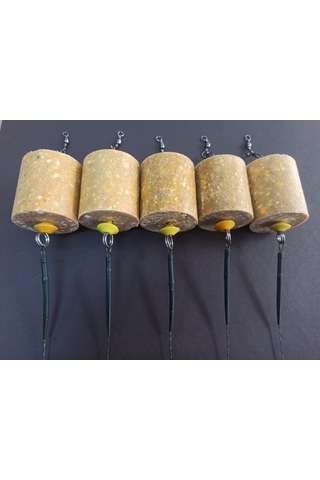 Küspe Aparatlı Yüzen Turuncu Toplu Sazan Takımı 5 Li Set Küspe