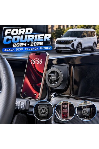 Ford Courier 2024-2026 Araç Içi Premium Telefon Tutucu - Araba Telefon Tutacağı Havalandırma Için
