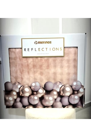 Nivemeshome Reflections Pudra 3 Parça Battaniye Seti Merinos Pudra