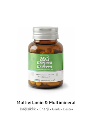 Day's Power Multivitamin&Multimineral Takviye Edici Gıda