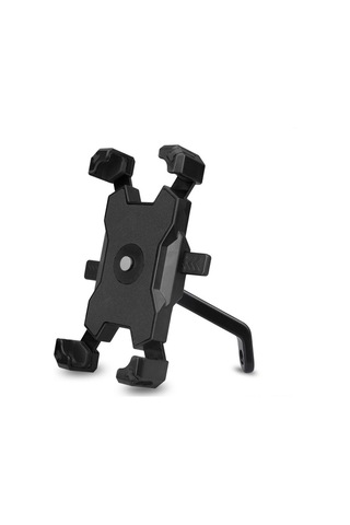 Yifomall Motorcycle Bisiklet Telefon Tutucu Siyah Pla-02 Ayna Tabanlı 360 Döner Saçma Giderici Hızlı Kilitleme Siyah