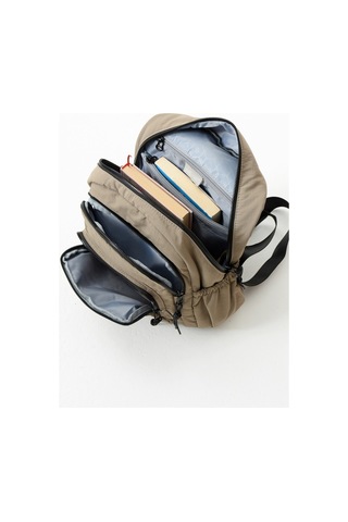 Paul Brand Kadın 3 Bölmeli Haif & Geniş Hacimli Suya Dayanıklı Klinkır Kumaş Günlük Sırt Çantası Mat1109 Kahve