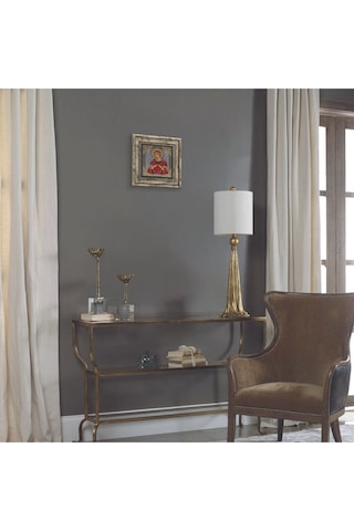 Meryem Görseli Baskılı Taş Tablo 25x25 744