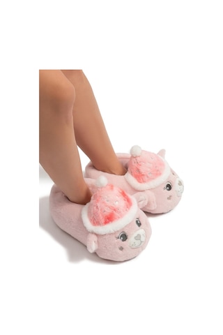 Twigy Twıgy Tw Roza Pembe Kadın Hayvanlı Panduf 36/41 PEMBE