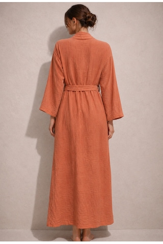 Estewomanfashion Müslin %100 Pamuk Kimono & Kaftan Kiremit