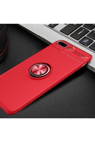 Apple Uyumlu iPhone 8 Plus Kılıf Zore Ravel Silikon Kapak Kırmızı