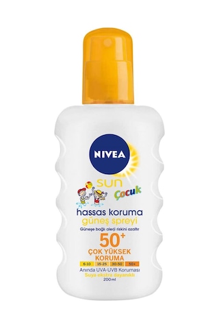 Nivea Sun Spf 50+ Çocuk Hassas Koruma Güneş Spreyi 200 ML