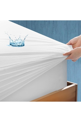 Teksnil Home%100 Pamuk Fitted Sivi Geçirmez Tek/çift Kişilik Bebe Çok Renkli