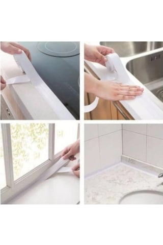 Tineke Su Sızdırmaz Geçirmez Bant Lavabo Küvet Kenar Bandı Küvet