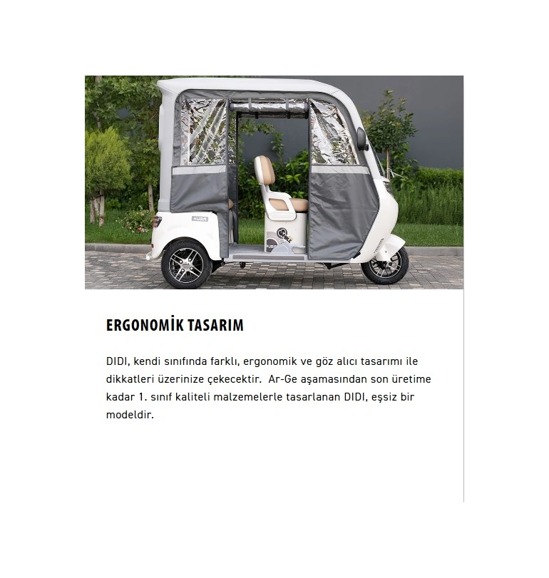 Kuba Dıdı Elektrikli Moped Gri