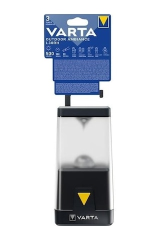 SAVA-VARTA Outdoor Ambiance Lantern L30RH Power bank Destekli Siyah