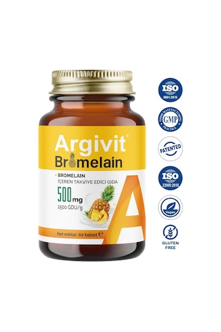 Argivit Bromelain 500 Mg 60 Tablet