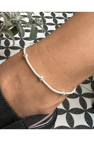 Gümüş Kazaziye Dorika Detaylı Halhal Hal01gu Gümüş