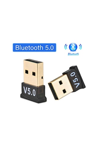 Bluetooth 5.0 Adaptör 5.0 Mini Dongle USB Alıcı Verici