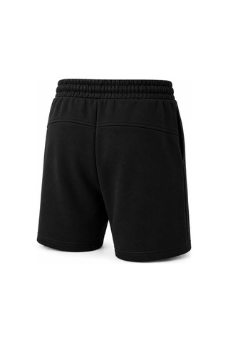 Hzr Wear Erkek Regular Fit Rahat Kesim %100 Pamuk Hafif Kalın Beli Bağcıklı Şort Siyah