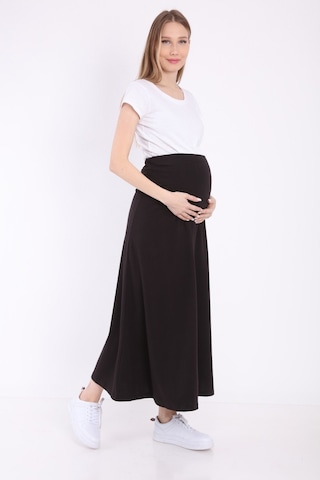 Luvmabelly Myra9030 Beli Ayarlanabilir Hamile Etek -siyah-siyah