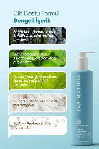 Iva Natura Organik Sertifikalı Yüz Temizleme Jeli 350 ML