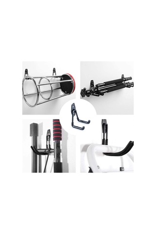 Ranyeek Çok Amaçlı Dayanıklı Çelik Askı - Bisiklet, Kaykay Ve Bahçe Ekipmanları İçin Siyah