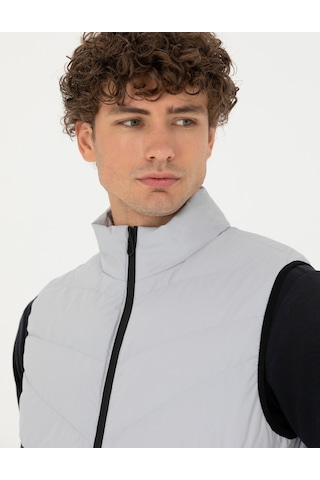 Pierre Cardin Erkek Açık Gri Mont Yelek 50273116-Vr001 Açık Gri
