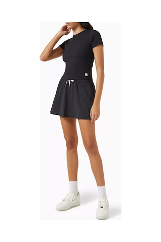 Vuori Modal Kesimli Pose Fitted Crop Top, Yumuşak & Esnek Kesim, Çok Yönlü Siyah