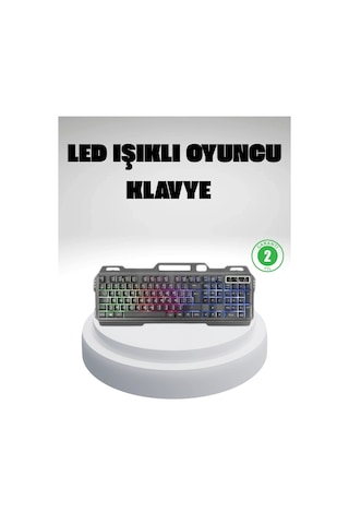 Rgb Işıklı Klavye Mouse Seti Türkçe Q, Ayarlanabilir Dpı, Ergonomik Dayanıklı Tasarım