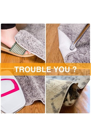 Kaymaz Mat Altlıkları, 4 Adet Kaymaz Mat Altlığı Etiketleri Kaymaz Mat Altlıkları Vakum Teknolojisi Kaymazlık Matınızı Yerinde Tutar Beyaz