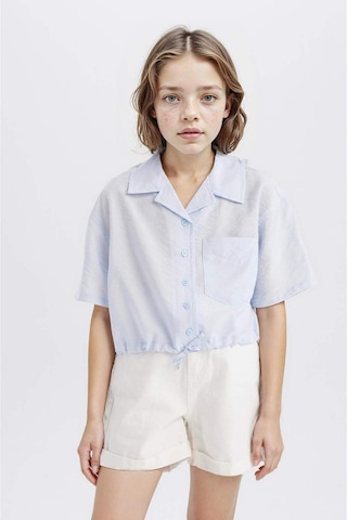 DeFacto Kız Çocuk Cropped Fit Kısa Kollu Gömlek D7641A825SMBE745