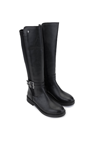 Tamer Tanca Kadın Vegan Siyah Casual Çizme 1065 39-6005 Bn Czm Sk24-25 Sıyah Cılt Siyah
