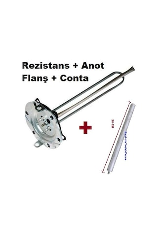 Arçelik Uyumlu Titanyum Rezistansı Ve G 7865 Anot Çubuk 2000 Watt