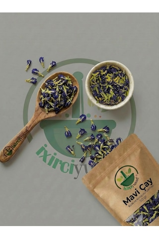 Mavi Çay Kelebek Çayı Butterfly Pea Tea Blue Tea Clitoria Ternatea Doğal Kurutulmuş 50 G