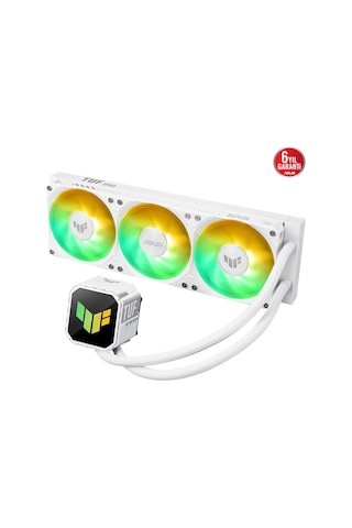 Asus Asus Tuf Gamıng Lc Iıı 360 Argb Beyaz Yüksek Hava Akışı Entegre 3 Fan Verimli Pompa Optimum Isı Yönetimi