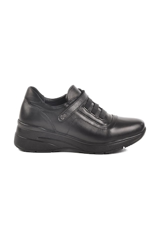 Voyager Z010 Kadın Siyah Deri 36-40 Comfort Ayakkabı Siyah