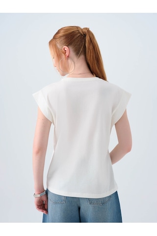 Loft Beyaz Kadın T-shirt Lf2038770 Beyaz