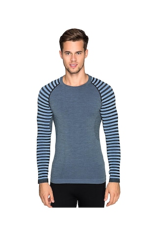 Thermoform Ultimate Merıno Erkek Seamless Termal Sweatshirt - Hzt14030-8623 Mavi