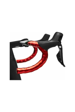 Supacaz Gidon Bantı Bt-136 Prızmatik Red + Ano Red Gidon Tıpası Siyah