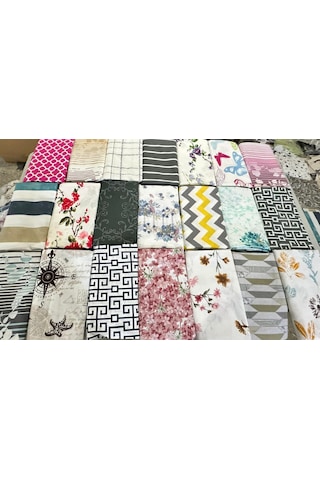 Desenli 2li Ranforce %100 Pamuk Yastık Kılıfı 50x70 Renk 2